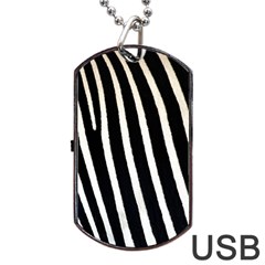 Zebra Print	Dog Tag USB Flash (Two Sides) from ArtsNow.com Front