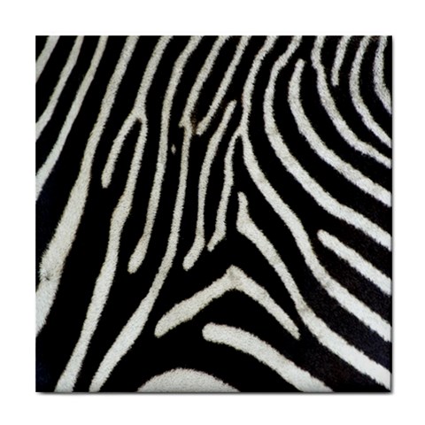 Zebra Print Big	 Tile Coaster from ArtsNow.com Front