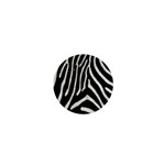 Zebra Print Big	 1  Mini Button