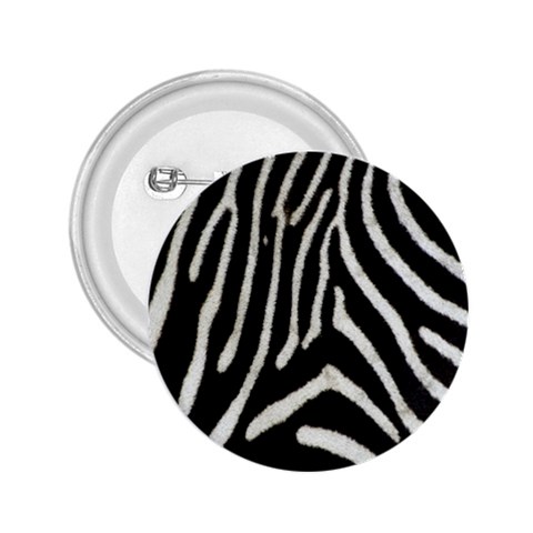 Zebra Print Big	 2.25  Button from ArtsNow.com Front