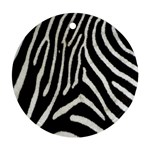 Zebra Print Big	 Ornament (Round)