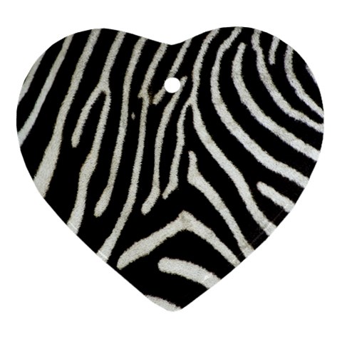 Zebra Print Big	 Ornament (Heart) from ArtsNow.com Front