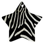 Zebra Print Big	 Ornament (Star)