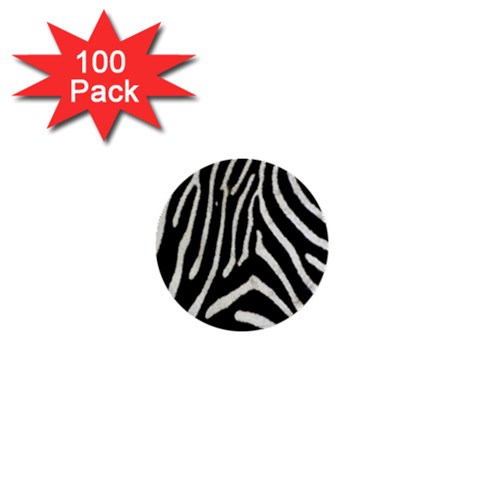 Zebra Print Big	 1  Mini Button (100 pack) from ArtsNow.com Front