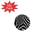Zebra Print Big	 1  Mini Button (100 pack)