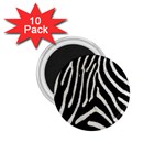 Zebra Print Big	 1.75  Magnet (10 pack)