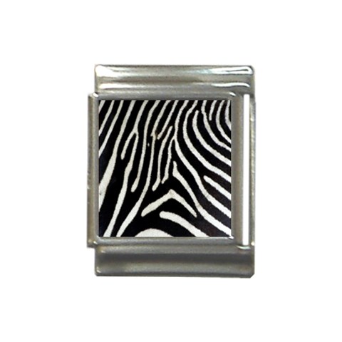 Zebra Print Big	 Italian Charm (13mm) from ArtsNow.com Front