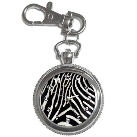 Zebra Print Big	 Key Chain Watch from ArtsNow.com Front