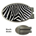 Zebra Print Big	 Money Clip (Oval)