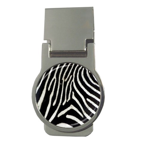 Zebra Print Big	 Money Clip (Round) from ArtsNow.com Front