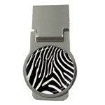 Zebra Print Big	 Money Clip (Round)