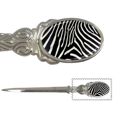 Zebra Print Big	 Letter Opener from ArtsNow.com Front