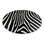 Zebra Print Big	 Magnet (Oval)