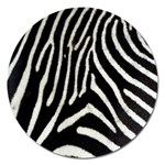 Zebra Print Big	 Magnet 5  (Round)