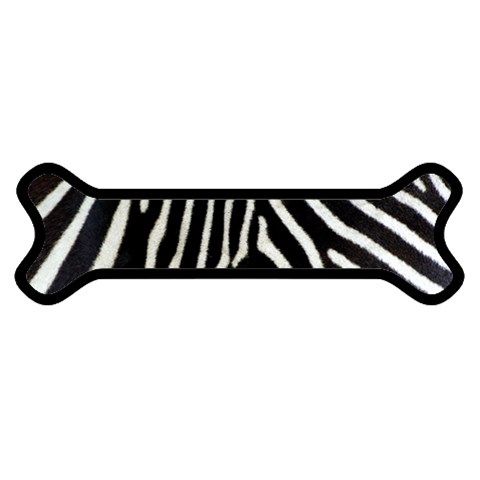 Zebra Print Big	Magnet (Dog Bone) from ArtsNow.com Front