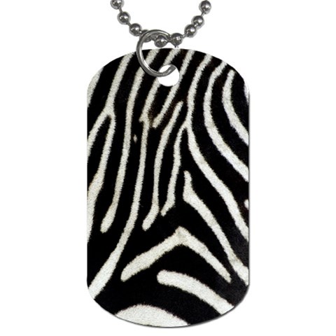 Zebra Print Big	 Dog Tag (One Side) from ArtsNow.com Front