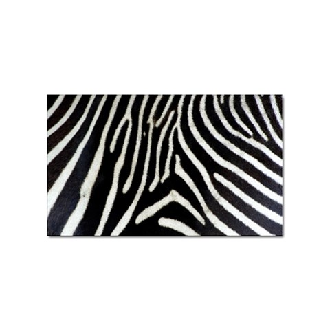 Zebra Print Big	 Sticker Rectangular (10 pack) from ArtsNow.com Front