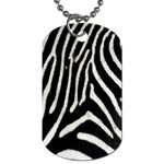 Zebra Print Big	 Dog Tag (Two Sides)