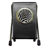 Zebra Print Big	 Pen Holder Desk Clock