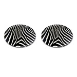 Zebra Print Big	 Cufflinks (Oval)