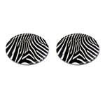 Zebra Print Big	 Cufflinks (Oval)