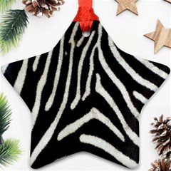 Zebra Print Big	 Star Ornament (Two Sides) from ArtsNow.com Back