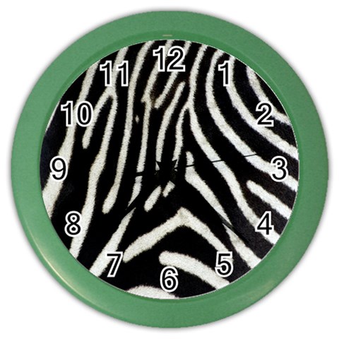 Zebra Print Big	 Color Wall Clock from ArtsNow.com Front