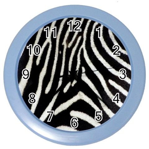 Zebra Print Big	 Color Wall Clock from ArtsNow.com Front