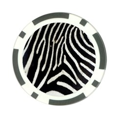 Zebra Print Big	 Poker Chip Card Guard from ArtsNow.com Front