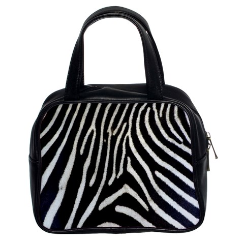 Zebra Print Big	 Classic Handbag (Two Sides) from ArtsNow.com Front