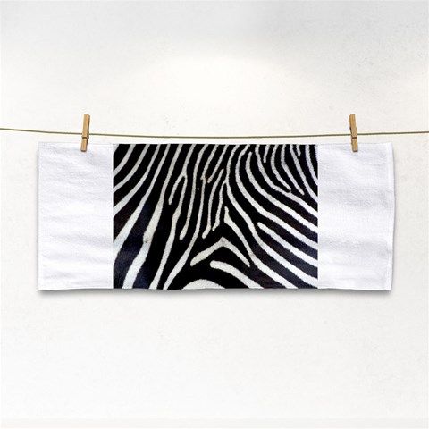 Zebra Print Big	 Hand Towel from ArtsNow.com Front