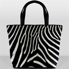 Zebra Print Big	 Bucket Bag from ArtsNow.com Back