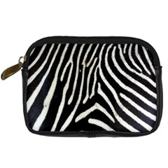 Zebra Print Big	 Digital Camera Leather Case from ArtsNow.com Front