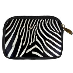 Zebra Print Big	 Digital Camera Leather Case from ArtsNow.com Back