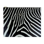 Zebra Print Big	 Cosmetic Bag (XL)