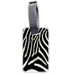 Zebra Print Big	 Luggage Tag (two sides) from ArtsNow.com Front