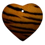 Tiger Print Dark	 Ornament (Heart)