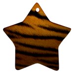 Tiger Print Dark	 Ornament (Star)