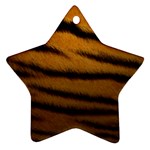 Tiger Print Dark	 Ornament (Star)