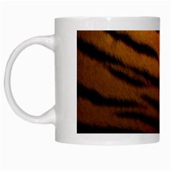 Tiger Print Dark	 White Mug from ArtsNow.com Left