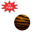 Tiger Print Dark	 1  Mini Button (10 pack)