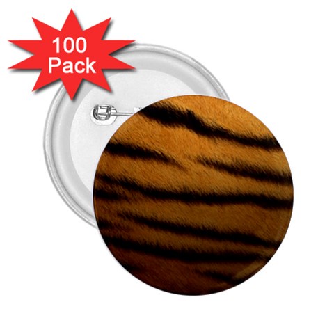 Tiger Print Dark	 2.25  Button (100 pack) from ArtsNow.com Front