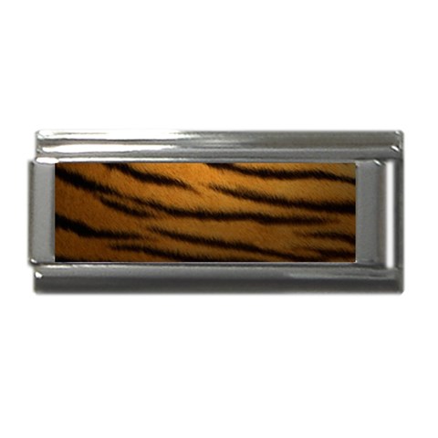 Tiger Print Dark	Super Link intalian Charm (9mm) from ArtsNow.com Front