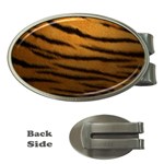 Tiger Print Dark	 Money Clip (Oval)