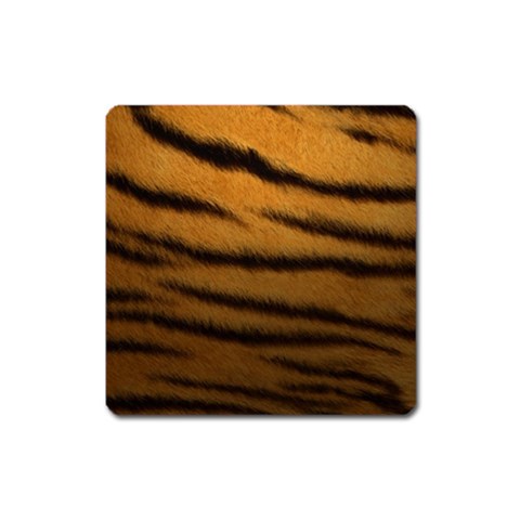 Tiger Print Dark	 Magnet (Square) from ArtsNow.com Front