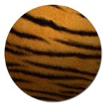 Tiger Print Dark	 Magnet 5  (Round)