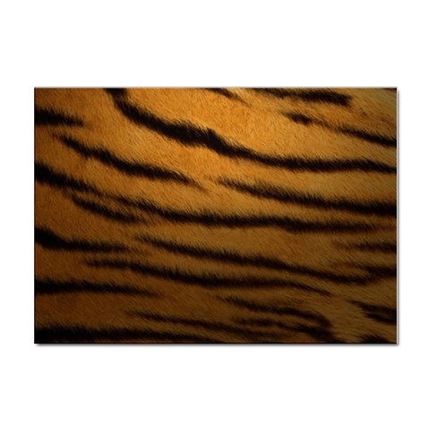 Tiger Print Dark	 Sticker A4 (10 pack) from ArtsNow.com Front
