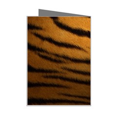 Tiger Print Dark	 Mini Greeting Card from ArtsNow.com Right