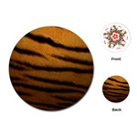 Tiger Print Dark	Playing Cards (Round)