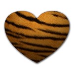 Tiger Print Dark	 Mousepad (Heart)